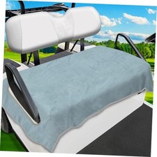 Golf Cart Seat Covers, Breathable Golf Cart Seat Towel Blanket, Light Gray