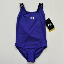 Under Armour Girls' Royal Purple One-Piece Swimsuit Size 6