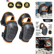 60491 Hinged Knee Pads, Heavy Duty Gel Foam Protective Knee Pads with Quick-F...