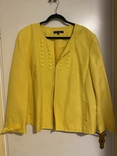 Damen Jacke gelb Gr. 52 von Evan Picobello