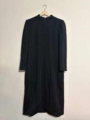 Designer Luxury Vintage Pauline Trigere Lined Wool Dress Union Pre-1995 Sz 18
