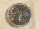 2017 Colorized BU Silver American Eagle Featuring JFK