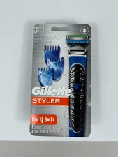 Gillette Fusion Men's 3-in-1 Styler Beard Trimmer Men's Razor and Edger Blue