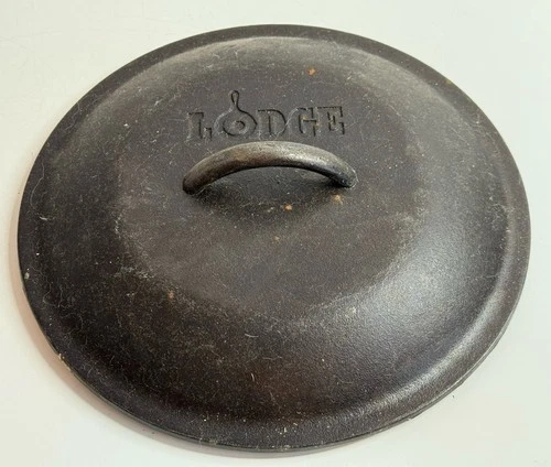 Vintage Lodge Cast Iron 10-1/4” Lid ONLY #8 Outdoor Camping