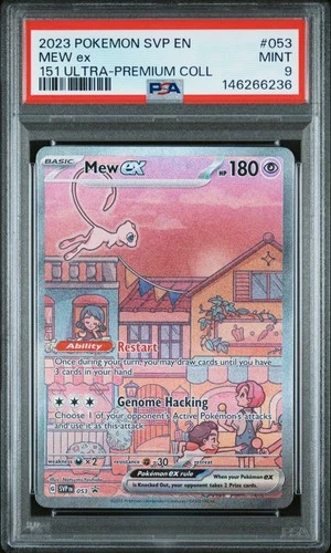2023 POKEMON SVP EN-SV PROMO 151 ULTRA-PREMIUM COLLECTION #053 MEW EX PSA 9