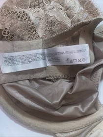 Wacoal 20421 Underwire Unlined Full Coverage Lace Bra size 38D nude