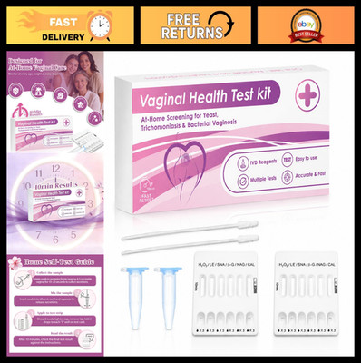 At-Home Vaginal Health Test Kit - 2 Pack, Quick 10-Minute Self-Testing, Women's