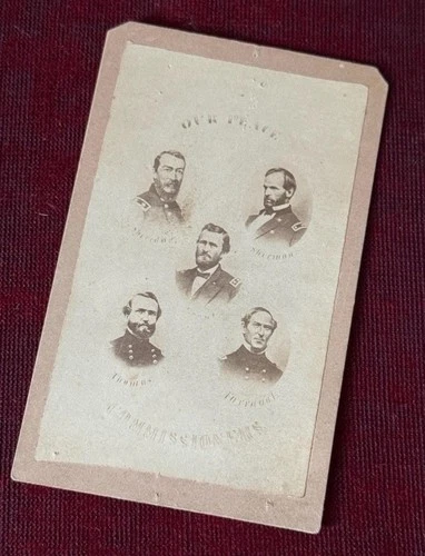 Our Peace Commissioner CDV Civil War Photo Card