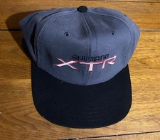 Shimano Cycling Caps, Black/Gray, embroidered logos with adjustable size. New.
