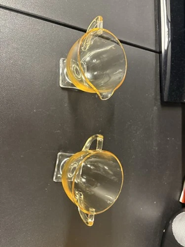 Vintage Lancaster Glass co Jubilee Yellow Sugar and Creamer Set Depression Glass