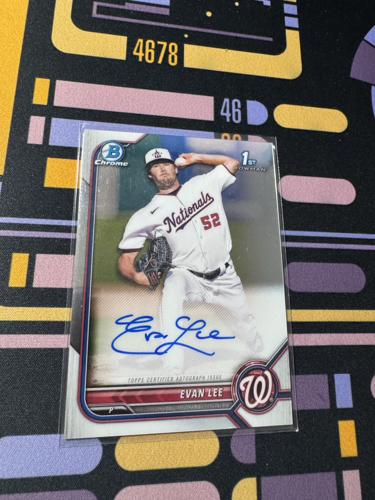 2022 Bowman Chrome 1st Evan Lee 1st Prospect Auto CPA-EL Nationals