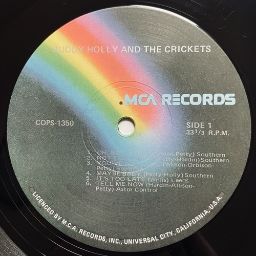 Buddy Holly And The Crickets Vinyl Record 12” 33 RPM COPS-1350 MCA Records 1962 - Picture 14 of 24