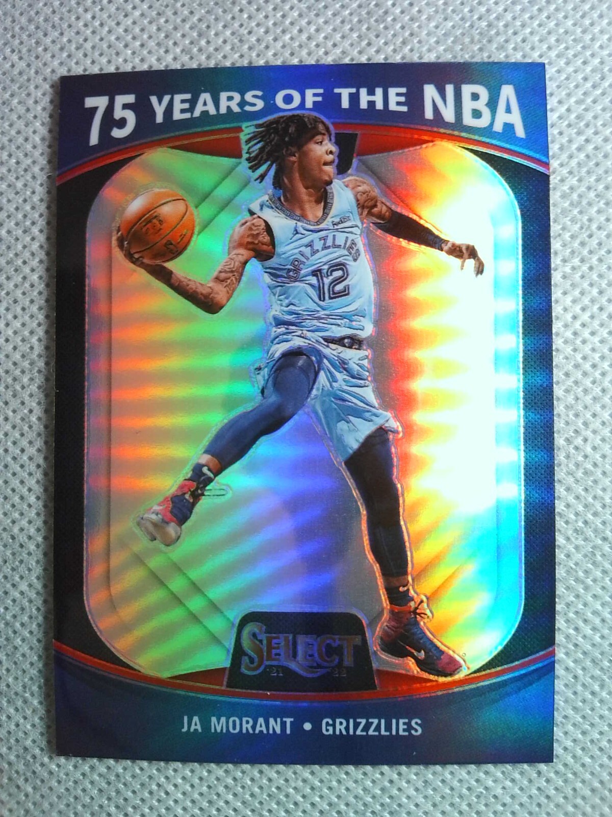 2021-22 Panini Select - Ja Morant #54 - Prizm - 75 Years of the NBA