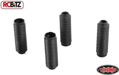 RC4WD Super Scale Shock Boots BLACK 4 Rubber Absorber Covers Stops Shaft Wear Z-S0981