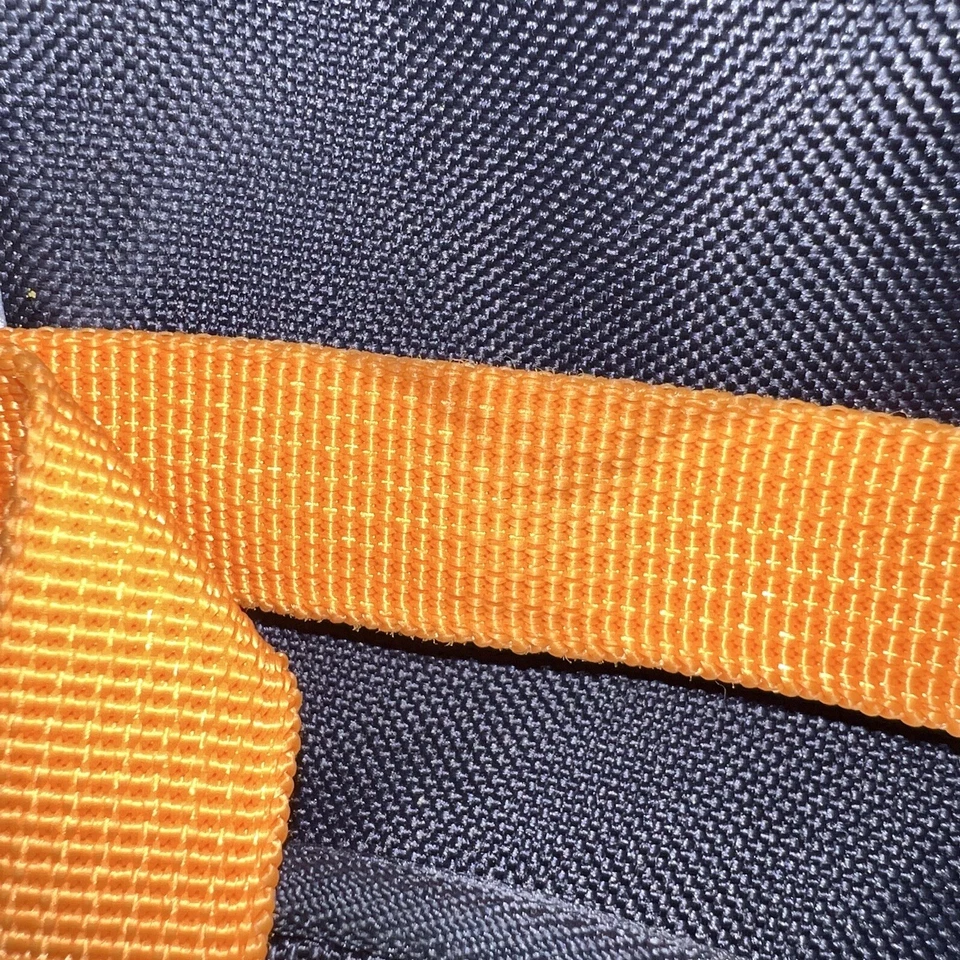 Lands End 男孩海盗头骨背包 红色 橙色 黑色 Monogrammed LL 几何图案 — 第 4/4 张图片