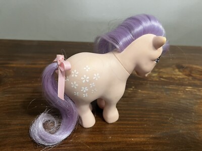 Vintage 1982 G1 My Little Pony Blossom Lavender, Purple MLP Pony