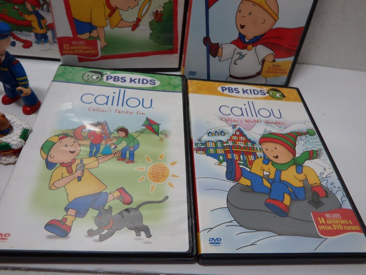 PBS Kids Caillou DVD Lot of 5 Collection for Kids, Tested