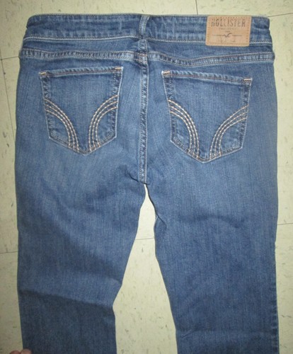 HOLLISTER Para Mujeres Pantalones Jean Denim Envejecido talla 3s w26 L31 |  eBay