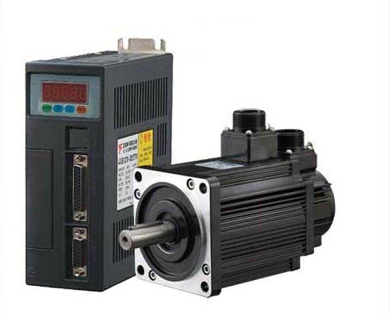 1.3kw 130mm CNC AC Servo Motor + Driver Kit NEMA52 5Nm 220v 2500r/min 130ST-M05025