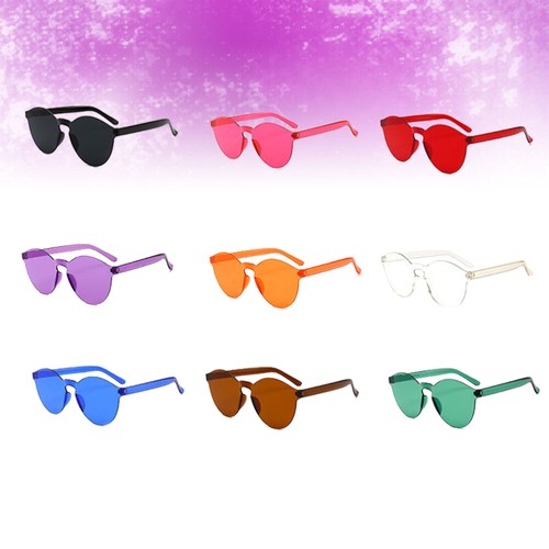 9 Stück Sonnenbrillen farbig für Damen Brillen transparent - Bild 9 von 11