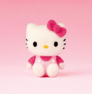 NEW] Hamanaka Wool Felt Kit Needle Felt Sanrio Characters Hello