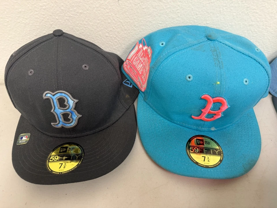 Lot of 5 Exclusive St. Louis Cardinals Club Blue Gray Fitted 7 3/4 & 5/8 Hat Cap - Image 4 of 4