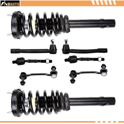 Front Struts Tie Rod Sway Bar 8pcs For Hyundai Azera 2007-2011 Sonata 2009-2010