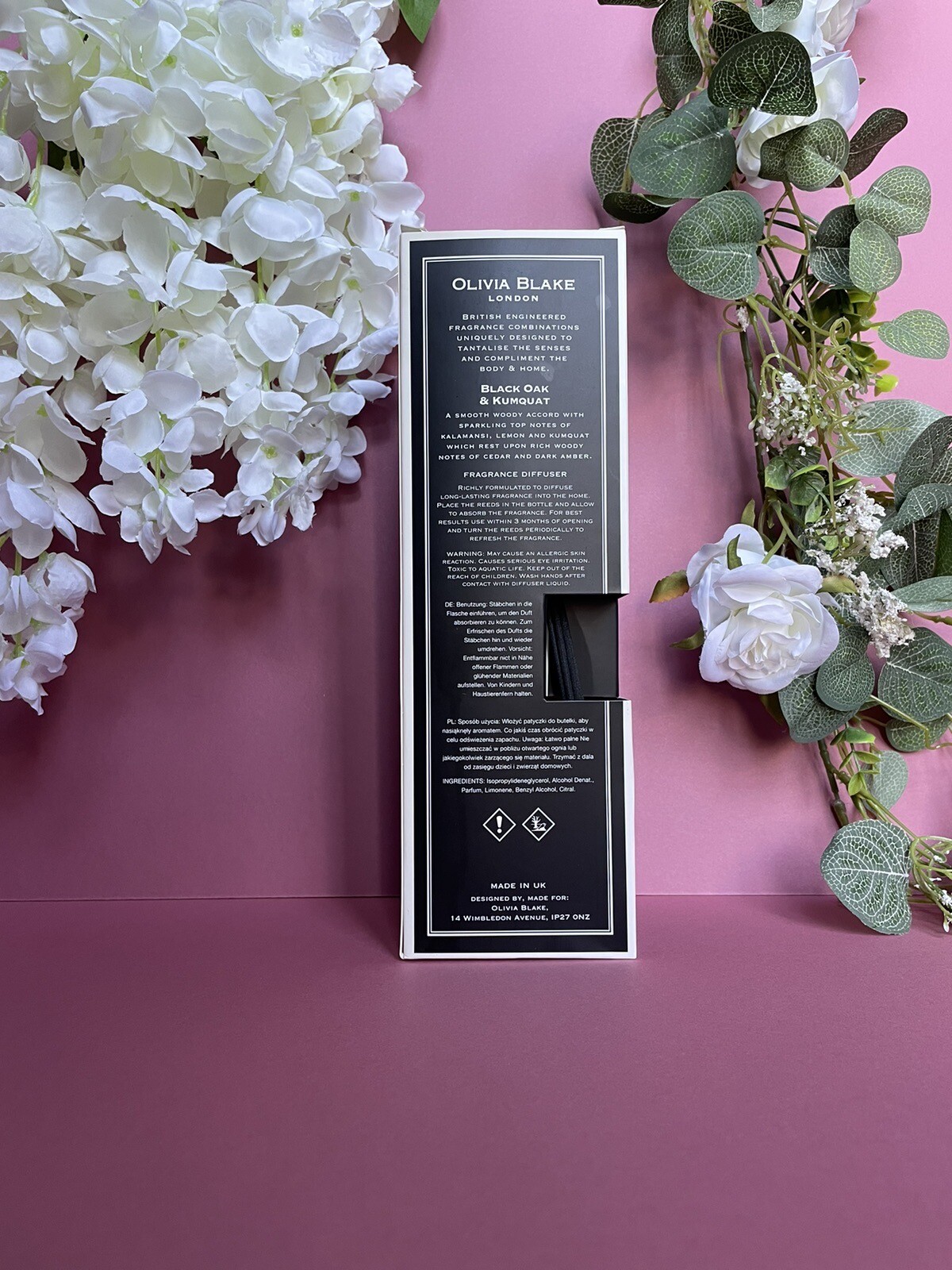 Olivia Blake London Black Oak & Kumquat Fragrance Diffuser 200ml eBay