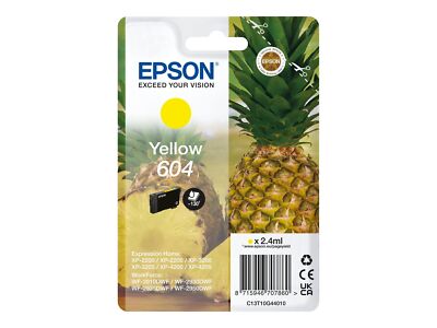 Epson 604 Gelb Expression Home XP-2200 XP-3205 XP-4200 WF-2910DW WF-2950DWF