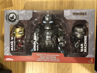 Hot Toys Cosbaby Iron Man Mark VI Battle Damaged War Machine