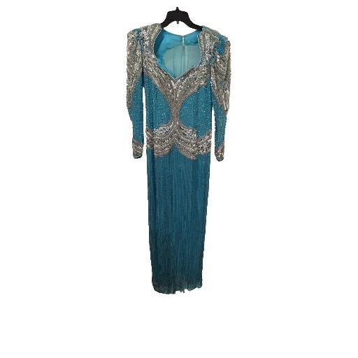 vestido cassini vintage negro corbata oleg Foto 2 de 4