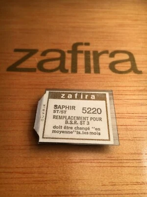 ZAPHIRA SAPHIR 5220 / PLATINE DISQUE VINYLE / BSR ST 3 - Photo 1/3