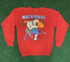 Vintage 1995 Taz Tasmanian Devil Looney Tunes Freeze Crewneck Sweatshirt Size M