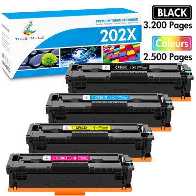 4x CF500X 202X Toner Compatible With HP LaserJet Pro MFP M254dw M281cdw M281fdw