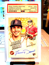2022 Topps Pristine #23/50 Jarren Duran Fresh Faces Au-Gold Ref. #FFA-JDN Gem Mt