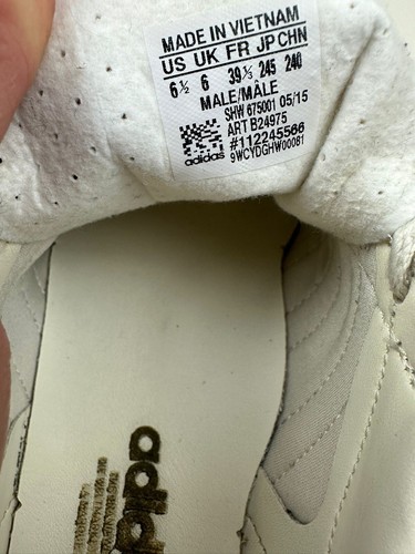 Adidas Gazelle Beige Blanco Reino Unido 6 B24975 - Imagen 11 de 11