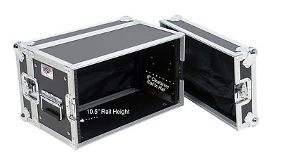 OSP 6 Space 10'' Deep Guitar Effects ATA Rack Road Case / Storage Lids