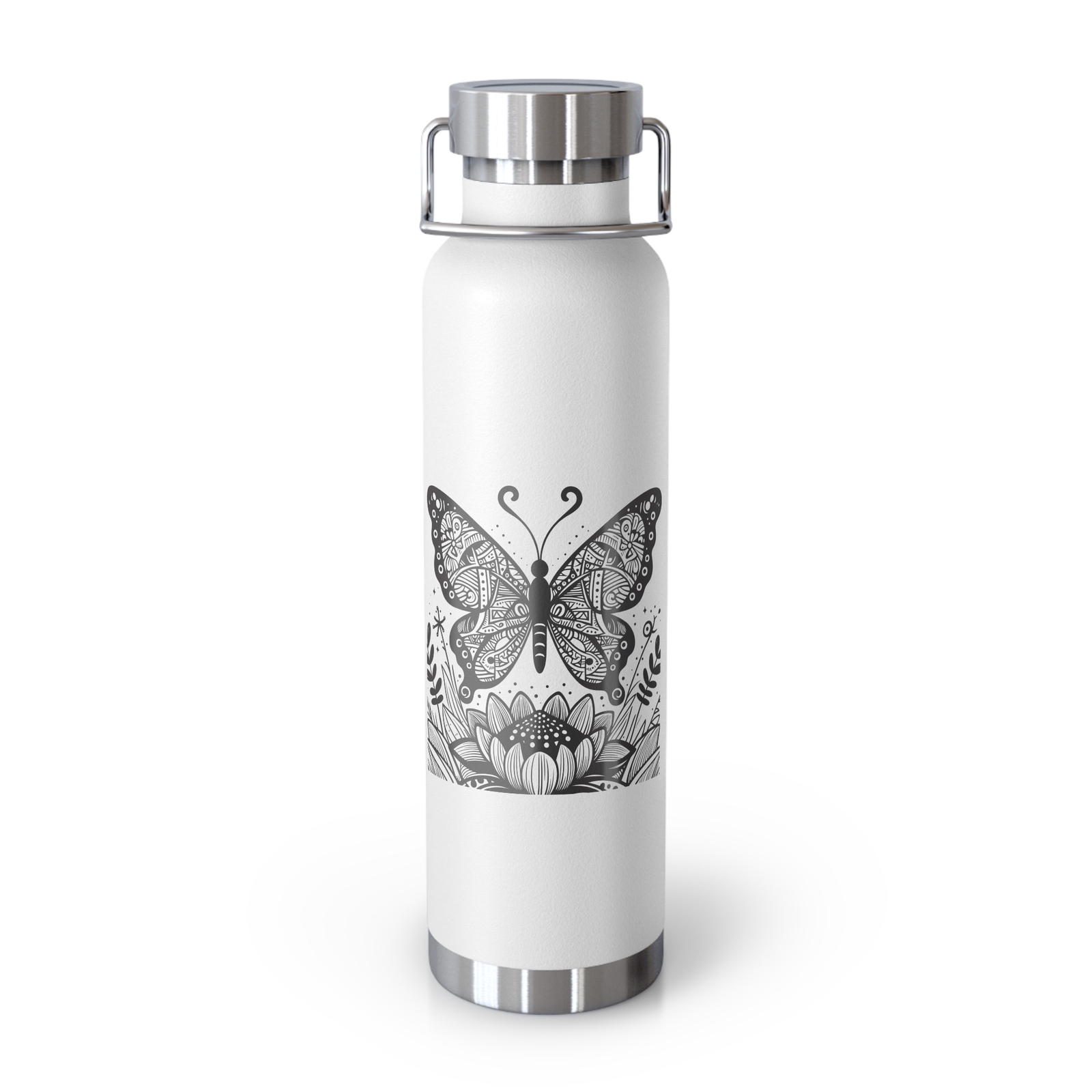 Butterfly Design Insulated Water Bottle, Eco-Friendly Drinkw