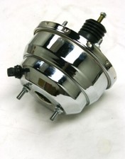 8 Dual Universal Chrome Power Brake Booster Muscle Car Hot Rod Rat Rod Chevy Gm