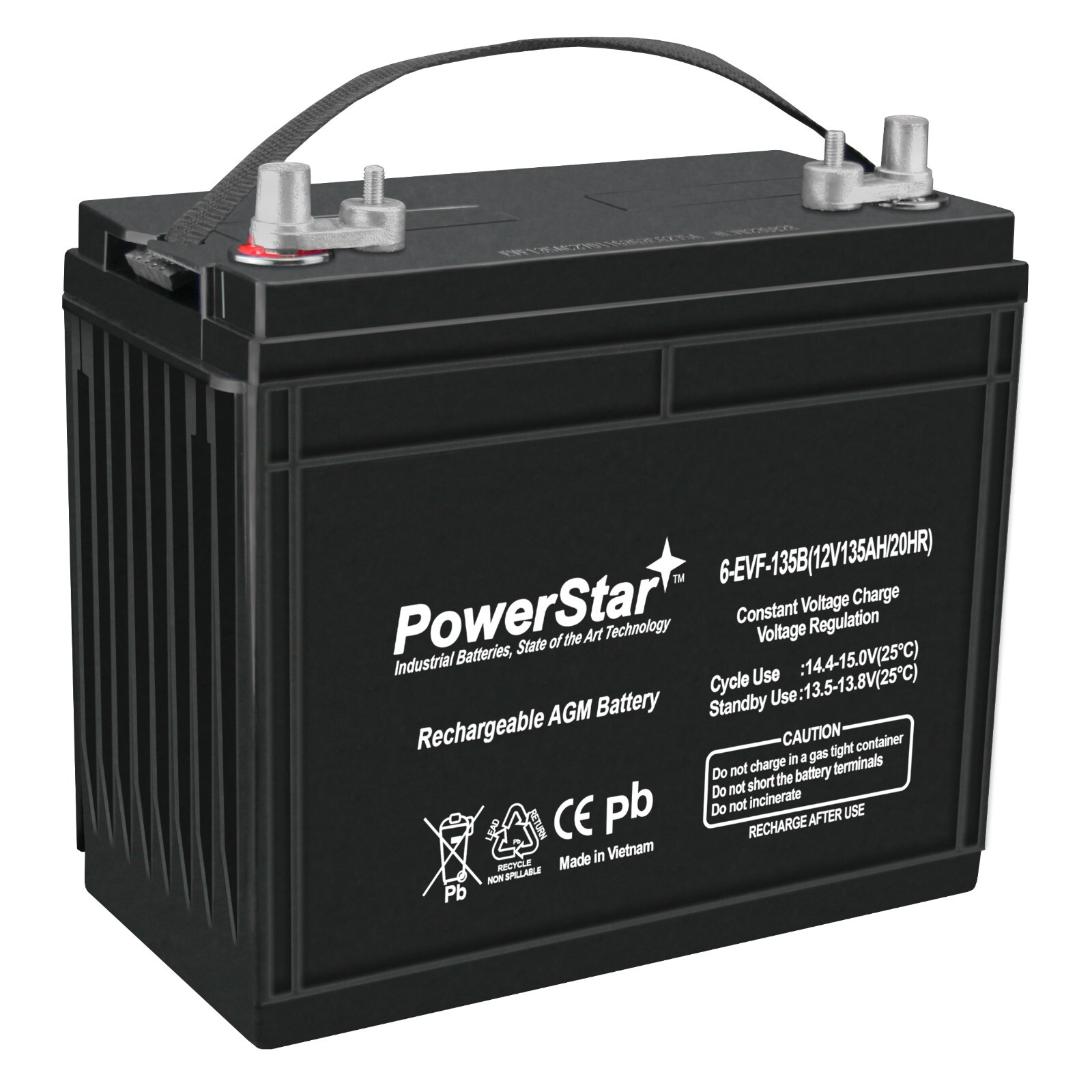 PowerStar Replacement for 12v 12 Volt Golf Cart Battery marine solar club car rv