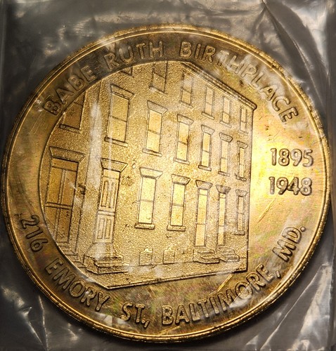 Medalla de colaboradores del santuario de Babe Ruth 1968 en embalaje original - Imagen 6 de 6