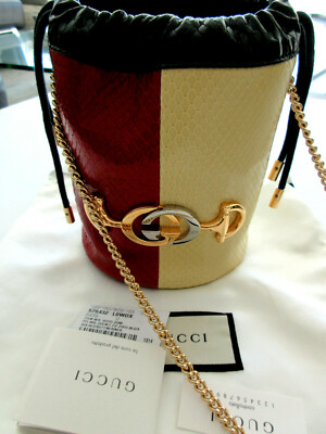 gucci zumi snakeskin mini bucket bag