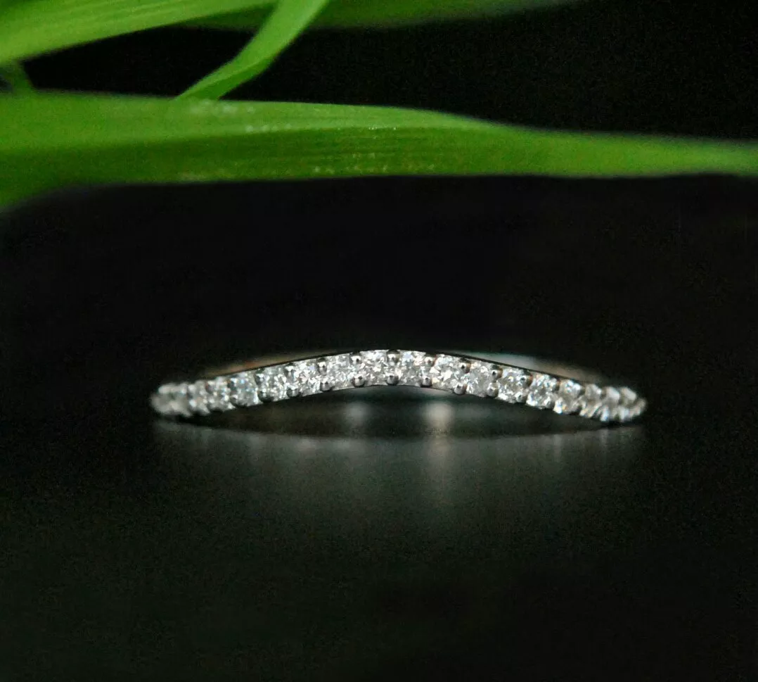 Slightly curved wedding band sale