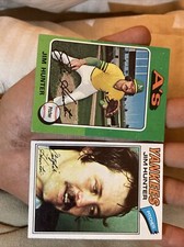 1975 And 1977 Topps - #230 Catfish Hunter (ST on 75)