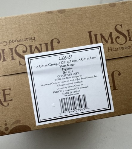 Jim Shore GIFT OF...Three Kings 10" Figurine Set Nativity Wisemen 4005351 NIB - Picture 6 of 6