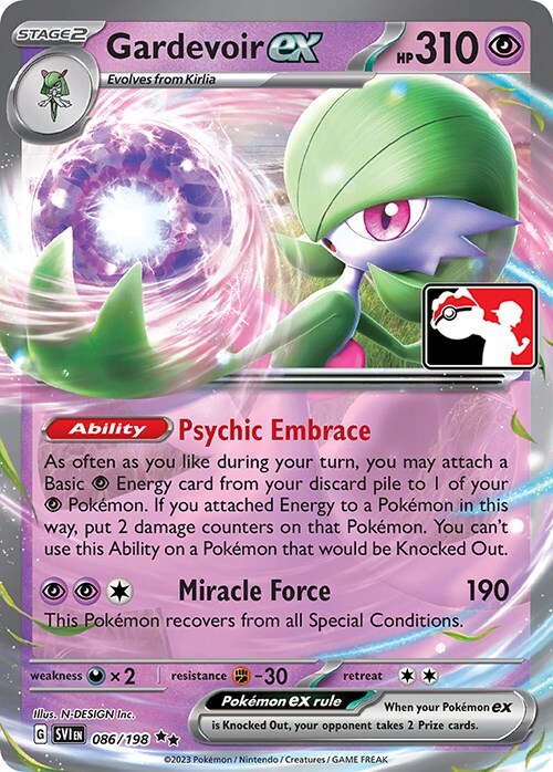 Gardevoir ex 086/198 Prize Pack Series Cards - 1 of 1