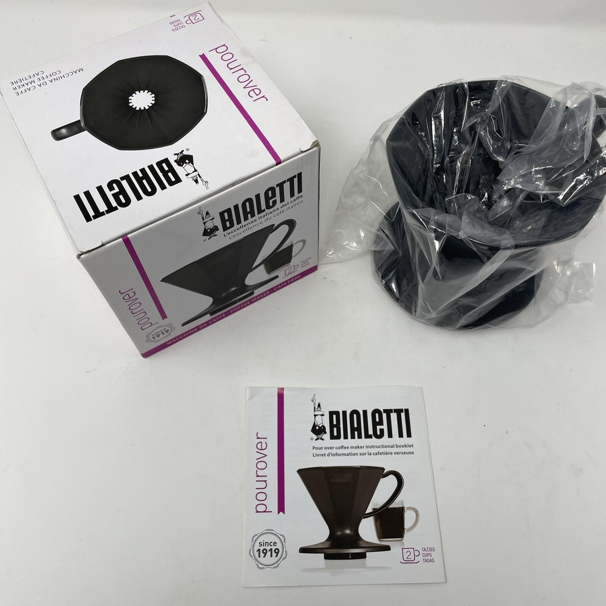 Bialetti Plastic Pour Over Coffee Maker Bialetti Black Pour Over