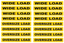 1/64 scale model semi truck DOT wide load oversize load placards 1:64