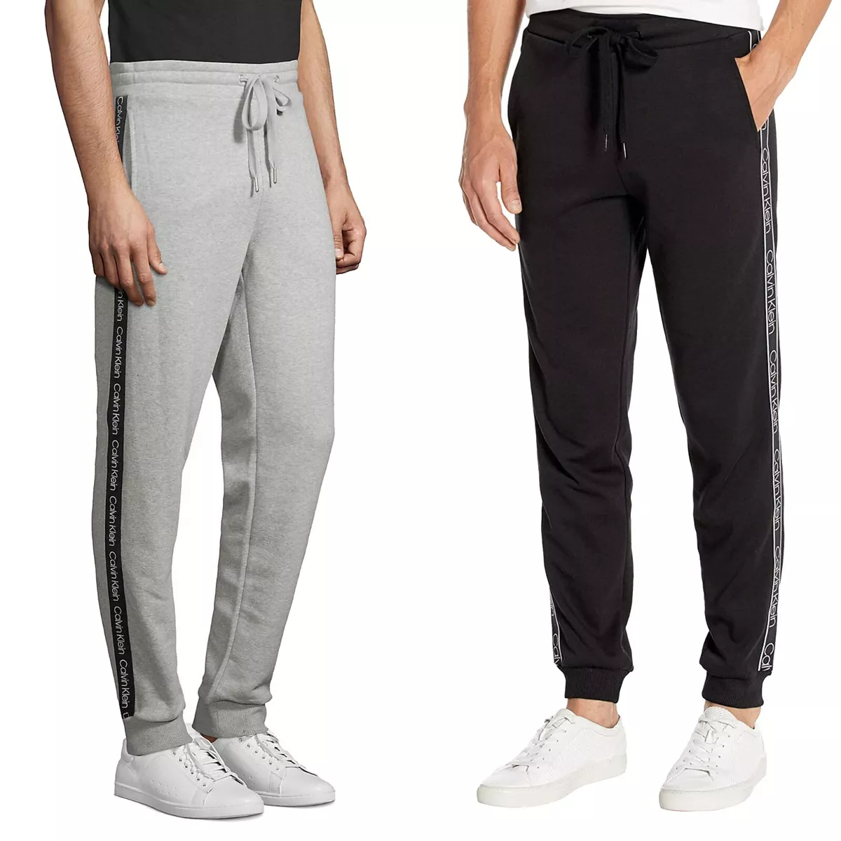 Calvin Klein Men's Athleisure Jogger Pants with Logo Taping