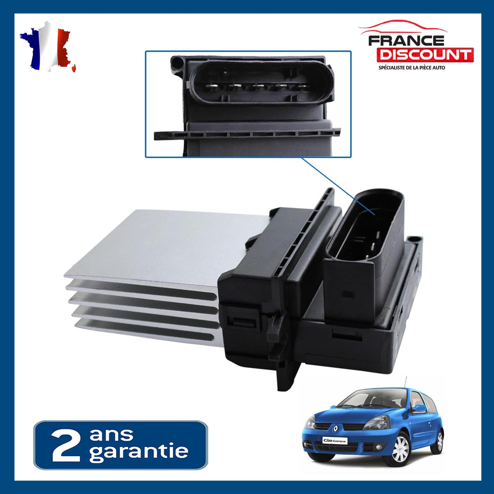 Variateur de vitesse de ventilation habitacle 7701051272 pour Thalia I et Clio II